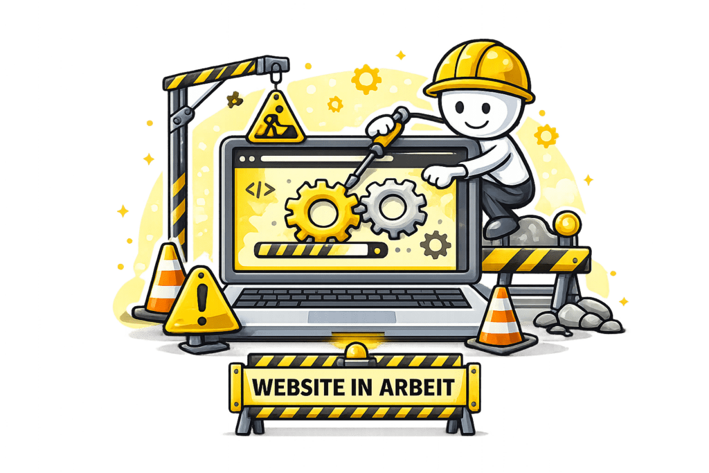 website in arbeit icon